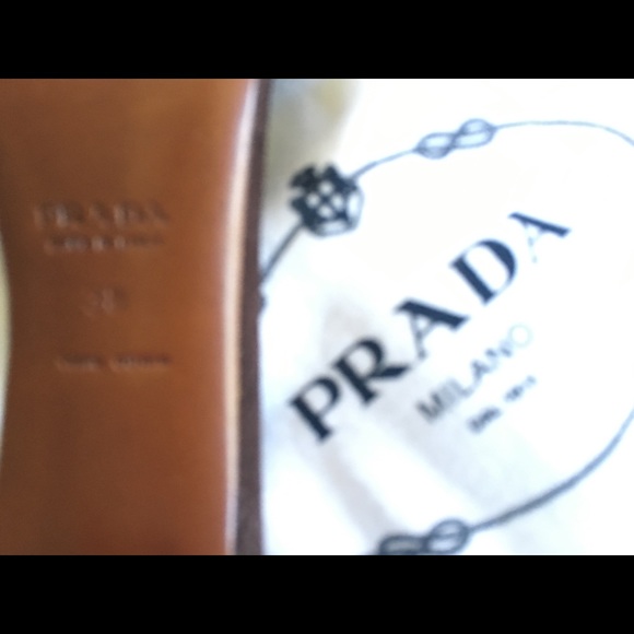 Prada 1721 Caffe Brown Open Toe Sandal - Picture 4 of 6